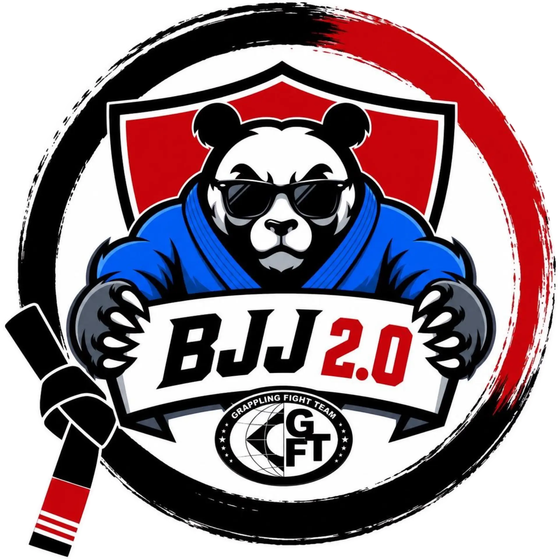 BJJ 2.0 — Brazilian Jiu-Jitsu and grappling academy logo